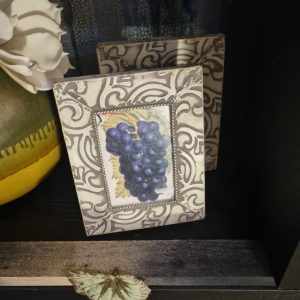 wit ijzer fotolijstje klein, Art sensation, bewerkt ijzer met staande voet achter op 16L x 2Bx 21H cm (op voorraad) V4