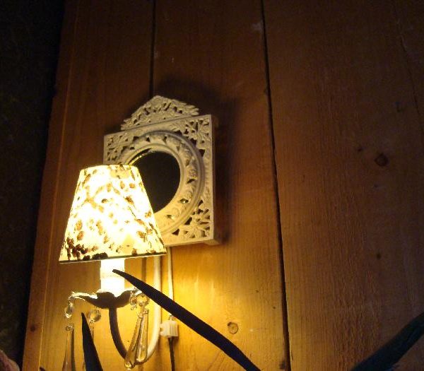 Brocante muurlamp