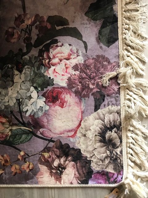getuige Appartement geeuwen Essenza, Taupe grijs bruin, Fleur Carpet, 180x240 polyester-fleece velvet  V0 - M.M. Metamorphosis