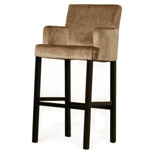 Keijser & Co, barkruk / barstoel Hudson, 59 x 53 x 109 cm. Zitting: 44 x 39 x 74 cm. Armhoogte 89 cm, V0