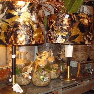 goud brons messing metaal met zwart, light & Living, look sfeer lees metaal  Lampvoet Ø18x37cm RODRIGO antiek brons+mat zwart ( op voorraad ) V 2