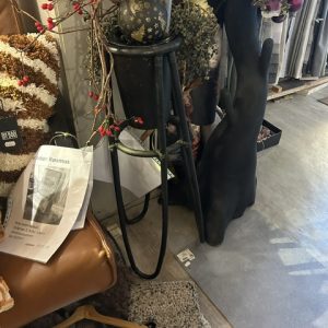 zwart bamboe, By Boo, planten standaard op voet stevig met zwarte pot Plantstand large kan verwisseld worden - black (BxDxH):35 x 35 x h  83 cm   (op voorraad) V1