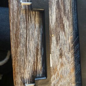 Harvey's home, zwarte handgrepen voor in de keuken, Glendale handle, handvat: 14,5 cm lang- het hart: 12,5 cm  - handvat diep: 3 cm (op voorraad)