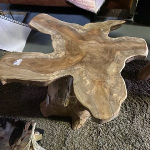 bruin geheel houten boomstam bijzet tafel krukje plant tafel, Varios  small table, lengte: 50 cm x breedte: 50 cm x hoogte: 40 cm (op voorraad) v1