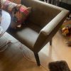 Groen, leer Essenza 10 , eetkamerbank hoekmodel met leuning. 2 m lang x diep 60 cm met los stoel deel van 40 cm lang x 60 diep die aan het lange deel kan dan 2.40 lang of aan korte rug deel dan lengte 1 meter .  BRIK Group, Dallas dinner cautch (niet  voorraad ) V0 - Afbeelding 2
