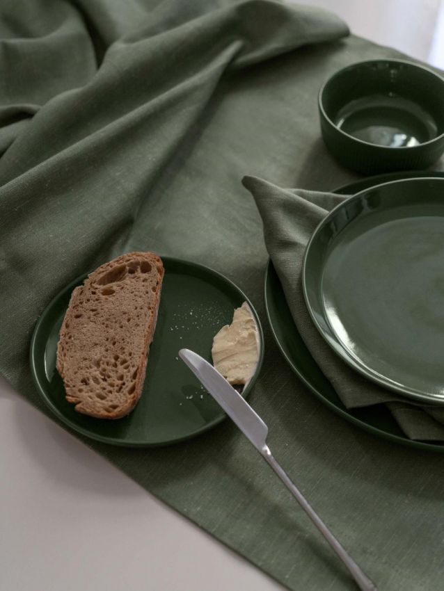 Marc O'Polo, Essenza, Moments Olive Green Ontbijtbord 21.5 cm V0 - Afbeelding 2