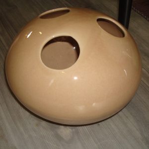 Beige zand taupe aardewerk geglazuurd  tulpen vaas met meerdere openingen, Luimes & Luimes , MARRAKECH 4_1 BEIGE 20X16CM (op voorraad) V1