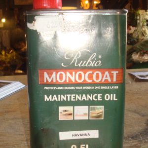 Rubio Monocoat, onderhoudsolie Havanna, voor binnen op uw meubelen of vloer, 0,5L (op voorraad) V1