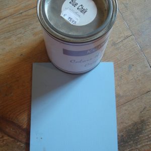 Verf natuurlijk, Blue chalk, Handig met 1 soort verf geschikt voor op hout, muur, kunststof, tegels en stof zonder primer afneembaar. (op voorraad) V1
