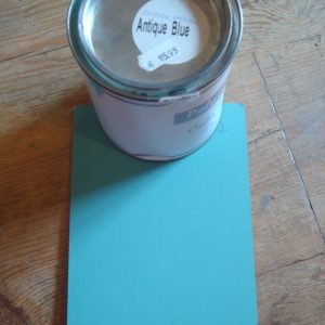 Verf natuurlijk, Antiek blauw, Handig met 1 soort verf geschikt voor op hout, muur, kunststof, tegels en stof zonder primer afneembaar. (op voorraad) V1