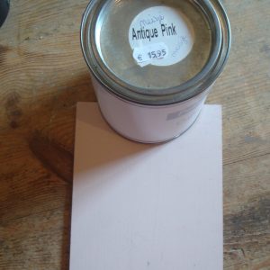 Verf natuurlijk, Antiek pink, Handig met 1 soort verf geschikt voor op hout, muur, kunststof, tegels en stof zonder primer afneembaar. (op voorraad) V1