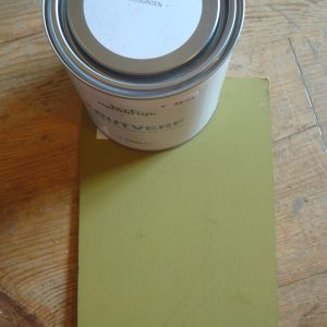 Verf natuurlijk, Mosgroen, Handig met 1 soort verf geschikt voor op hout, muur, kunststof, tegels en stof zonder primer afneembaar. (op voorraad) V1