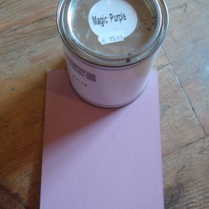 Verf natuurlijk, Magic Purple, Handig met 1 soort verf geschikt voor op hout, muur, kunststof, tegels en stof zonder primer afneembaar. (op voorraad) V3