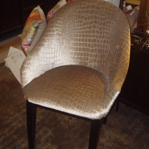 Dimondi by Teugra, Silver, eetkamerstoel / stoel Jonas 60 cm breed, hoogte 87 cm, zithoogte 48 cm en zitdiepte 48 cm, stof: Croco 906, houten zwarte poot, Speciale prijs -10% (op voorraad) V2