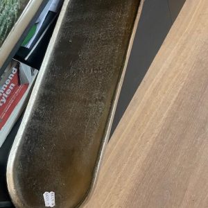 Brons , Diga Colmore, fruit schaal decoratie plateau, nikkel, doorsnede: 60 cm, hoogte: 2 cm, Tray oval ALU RAW/NI (op voorraad) V2