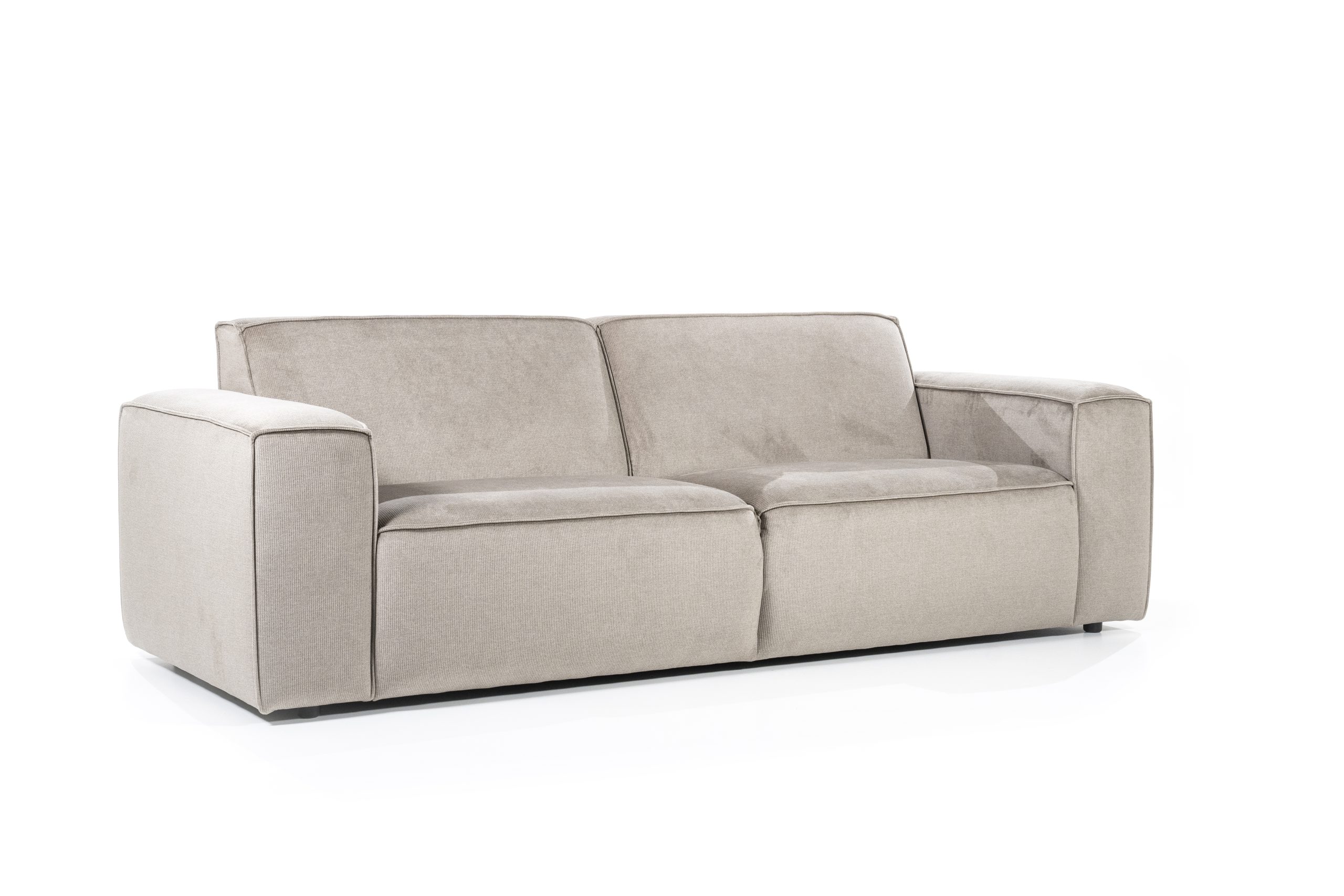 Bruin, stof Aphrodite-Mocca, links lengte: 245, en rechts lengte: 383 cm, 4 elementen bank met vaste kussens, model Amarillo van Sevn, incl. 15% korting V0 - Afbeelding 2