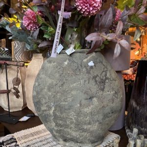 groen meerdere kleuren bewerkt aardewerk mat, Lauco, plant pot / bloem vaas, breedte: 48, diepte: 23, hoogte: 50 cm ( op voorraad ) V2