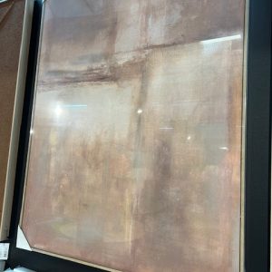 Bruin Oranje Terracotta schilderij op canvas in houten frame, lijkt wel met zand gewerkt prachtig,  van Light and living, genaamd  Manaro Terracotta, 90 cm breed x 3,5 cm diep x 120 cm hoog (op voorraad) V1
