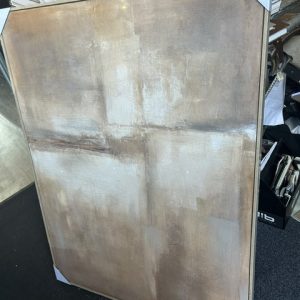 Bruin zand schilderij op canvas in houten frame, voelt als zand bewerkt, van Light and living, genaamd Manaro Terracotta, 90 cm breed x 3,5 cm diep x 120 cm hoog (op voorraad) V1