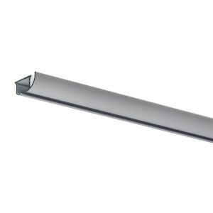 Wit  Aluminium rail DS, Forest Group, 4 m lang (20x4mtr), hoogte van 11 mm en een breedte van 24 mm. zonder ophang atributenV  1000